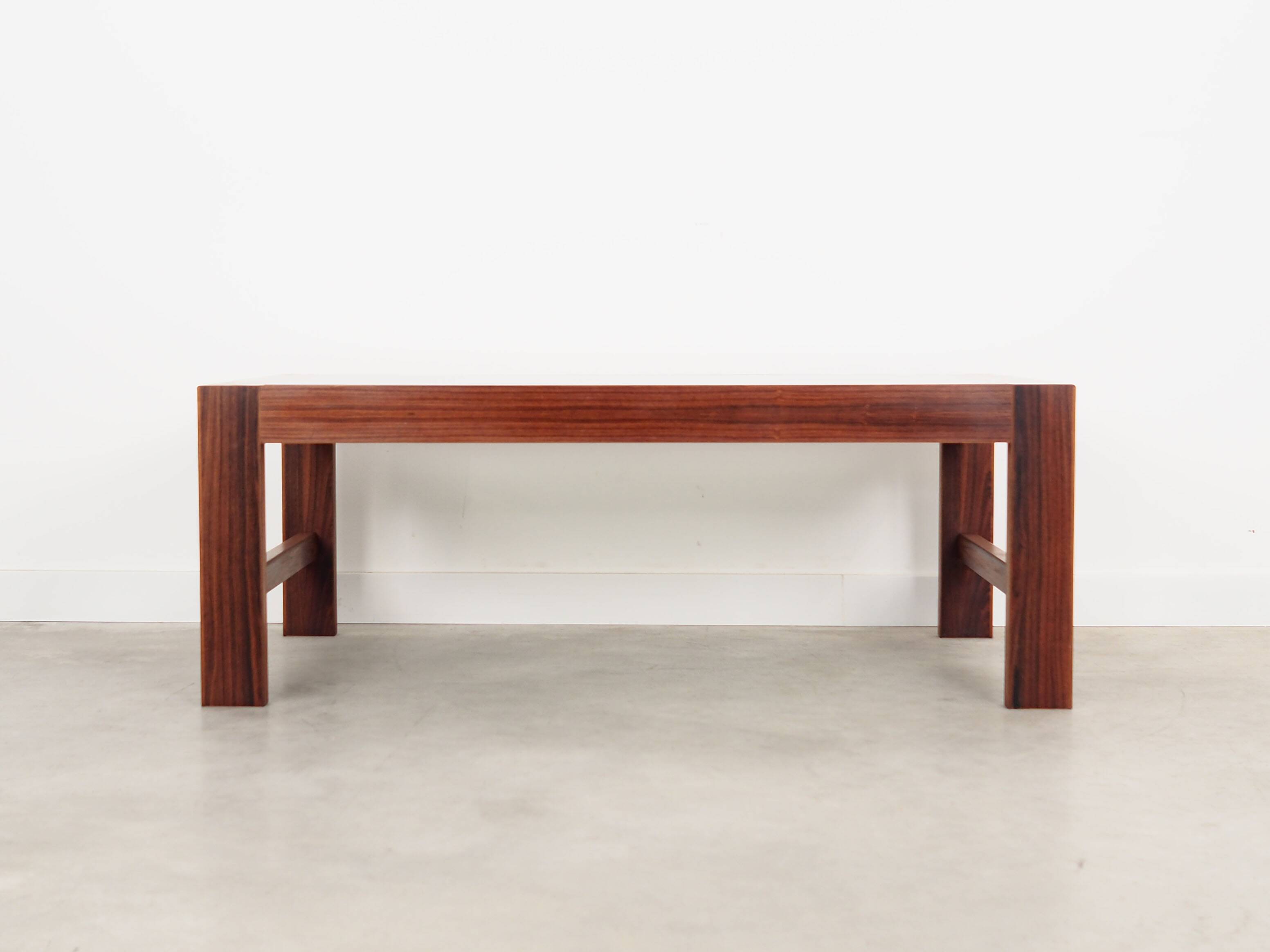 Rosewood bench, Danish design, 1970s, production: Denmark
