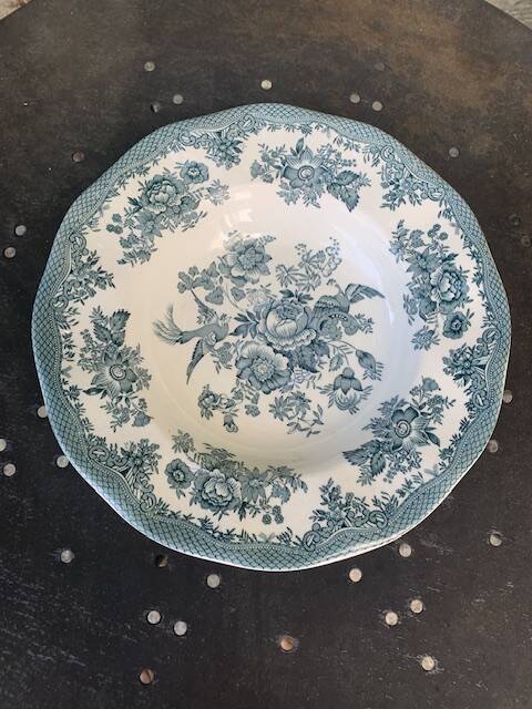 4 deep plates Enoch Wedgwood Asiatic Pheasants antique