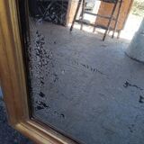 Louis Philippe mirror in gilded wood, 19th century - 88 cm