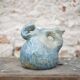 Vintage glazed ceramic jug, La Borne pottery, decorative jug, raw.