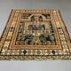 Antique Dagestan Kazak Rug 124x114 cm Caucasian, Gold, Blue, Rust Square Medium