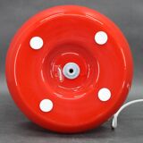 Opaline glass mushroom table lamp, Space Age, Czechoslovakia, 1970s