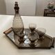 Art Deco glass and carafe set