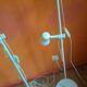 Pair of Italian multi-adjustable floor lamps with 2 spotlights, 1970s