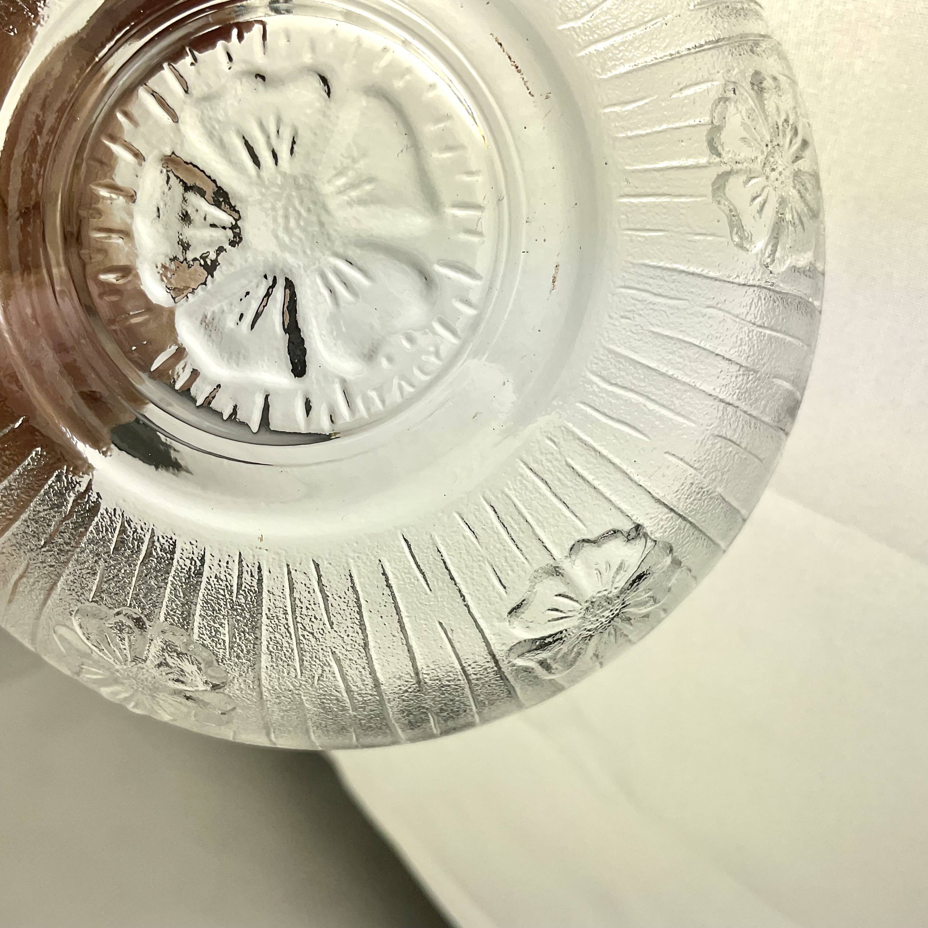 Glass sugar bowl made in Italy