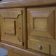 Brutalist Art Deco oak sideboard in the style of Charles Dudouyt / Gaston Poisson