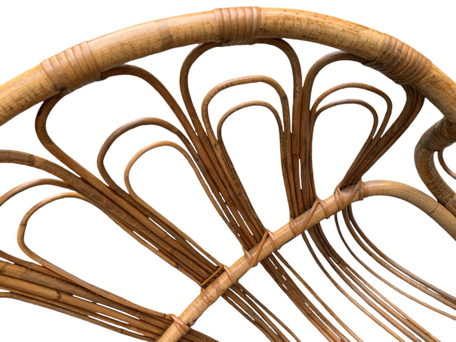 Children's rattan basket bed 1960