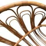 Lit corbeille en rotin pour enfant 1960