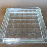 Paved  glass ashtray 50s 60s