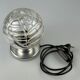 60s 70s table lamp bedside lamp chrome Doria glass space age design