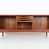 Bernhard Pedersen & Søn teak sideboard with tambour doors / Danish Mid-Century Modern design / 1960s