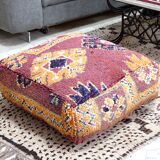 Moroccan kilim pouf