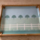 Vintage alpac tray in fiberglass and rattan