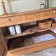 Vintage solid oak sideboard