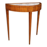 Console demi-lune de style Louis XVI italien du XXe siècle