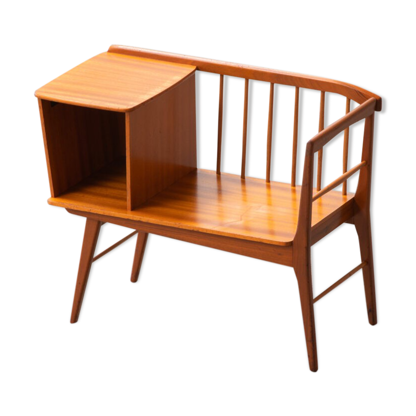 Scandinavian teak bench, 1960s