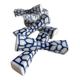 Lot de 6 porte-couteaux ou baguettes en porcelaine bleue