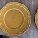 5 Dieulefit Milon plates in glazed earthenware