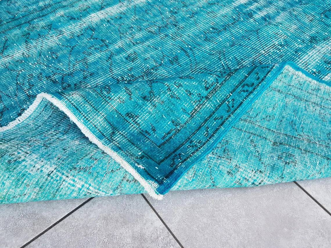 Vintage Turkish Floral Rug skuv675