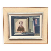 Huile sur panneau d'origine suédoise – « Look » par Evert Färhm – Signé – Pièce vintage et renommée – 41 × 50 cm (16,1 po × 19,7 po)