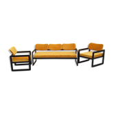 Ensemble canapé et 2 fauteuils années 70