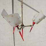 Vintage 3-burner chandelier from the 60s