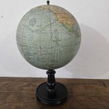 Old terrestrial globe Girard Barrère & Thomas
