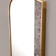 Vintage asymmetrical mirror with mosaic germany 1950
