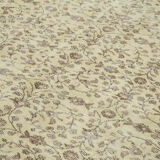 Handmade one-of-a-kind oriental beige carpet 197 cm x 300 cm
