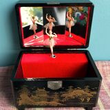 Asian music box and vintage tutu dancer 1970