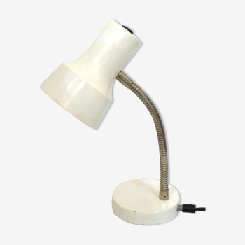 Lampe métal laqué blanc