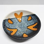 Rare set of three Elchinger Atelier ceramic bowls. France, 1950.