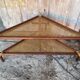 Table Basse Triangulaire Bambou Rotin + Plateaux Cannées Modèle Unique