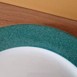 Limoges porcelain and decorated with Sologne porcelain Flat plate