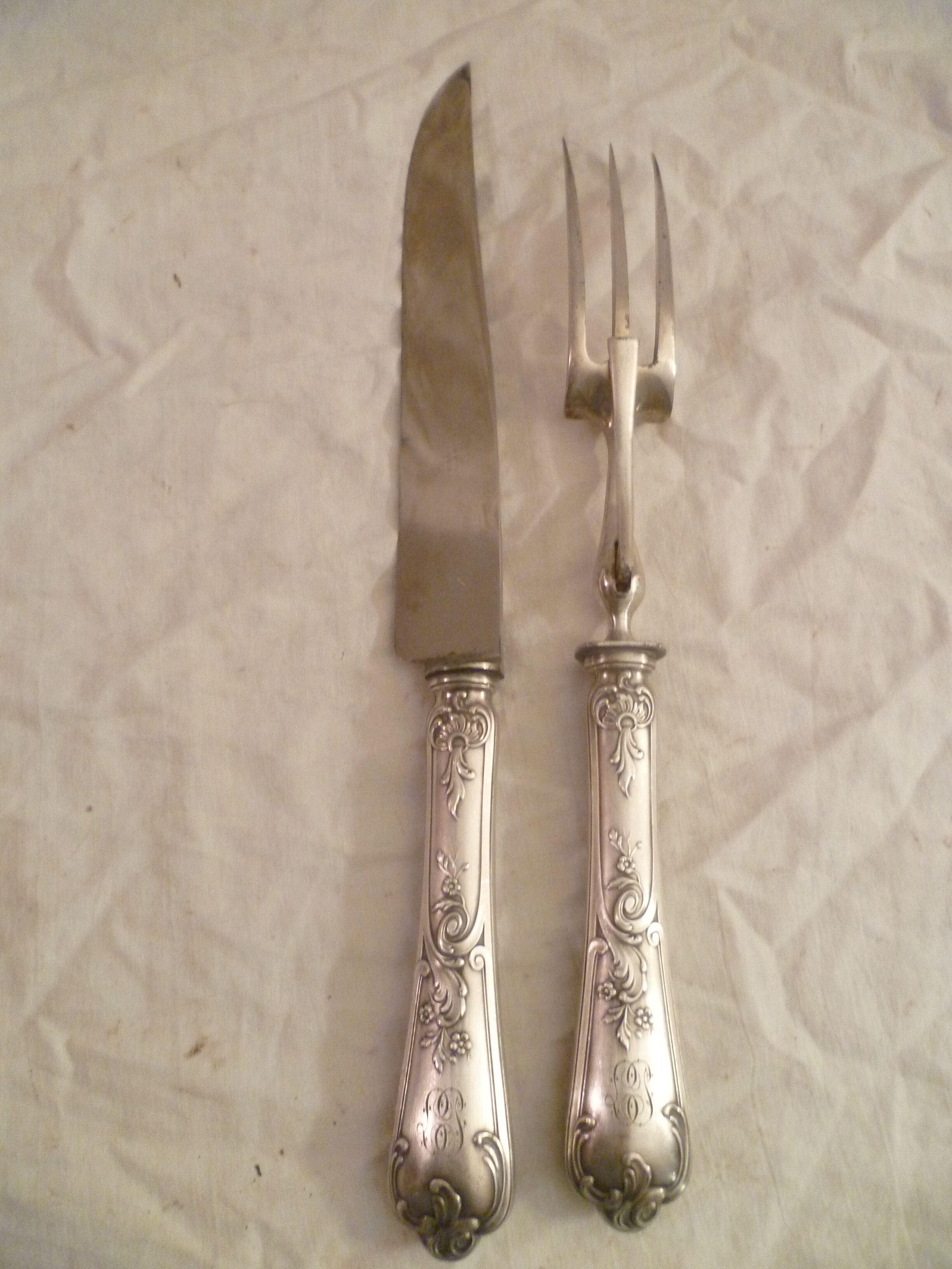 Service a decouper style Louis XV rocaille orfèv.felix freres met.argente