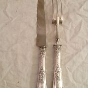SERVICE TO CUT STYL LOUISXV ROCAILLE orfèv. FELIX FRERES MET. SILVER