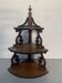 Etagère d'angle Napoléon III en noyer massif XIX siècle