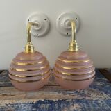 Pair of Art Deco wall lights
