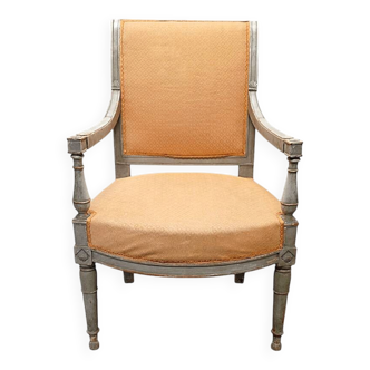 Antique French Louis XVI Armchair, late 1700s