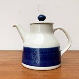 Coffee pot from the Koka Bleu series, Blau, Bla Swedish mid-century by Hertha Bengtson for Rörstrand, 1950s.