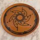 Round glazed earthenware dish by Biot, 20th century, stylized decoration