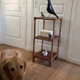 Vintage rattan sofa side table, bedside table, 1970s