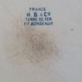 Round earthenware dish Iron earth H B & cie Bordeaux diam 29.5 cm