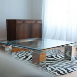 Table basse vintage chrome