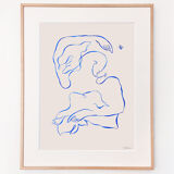 Indian ink "The Awakening of Leda" in limited edition (blue version)