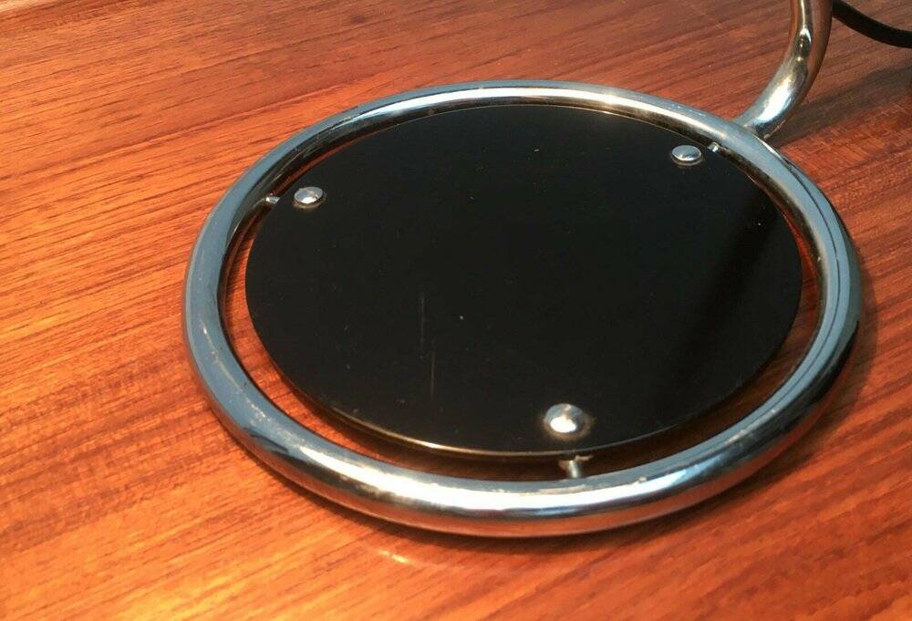 Metal table lamp model 6761 from the mid-century German period by Christian Dell for Kaiser Leuchten, 1960s.