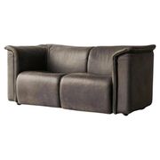 Sofa Karl Wittmann in patinated leather, 1980s
