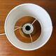 Lampe pied bois avec abat jour blanc