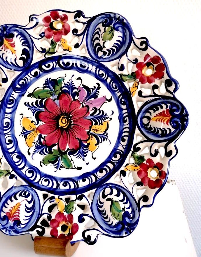 Dish in openwork earthenware Portugal