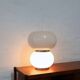 Murano pulegoso glass double shade table lamp Mazzega 1970s